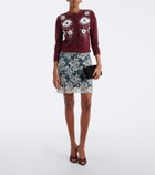 Jacques Wei Embellished lace miniskirt