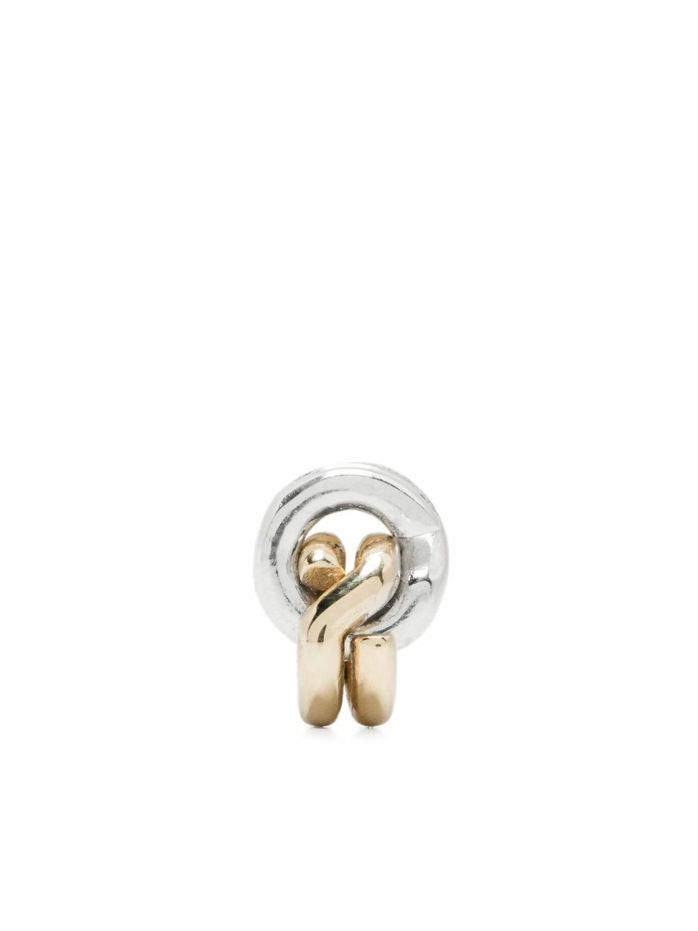 OUIE 14K Gold And Sterling Silver Keyring Single Earrings