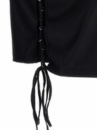 HERON PRESTON Lace-up Mini Dress