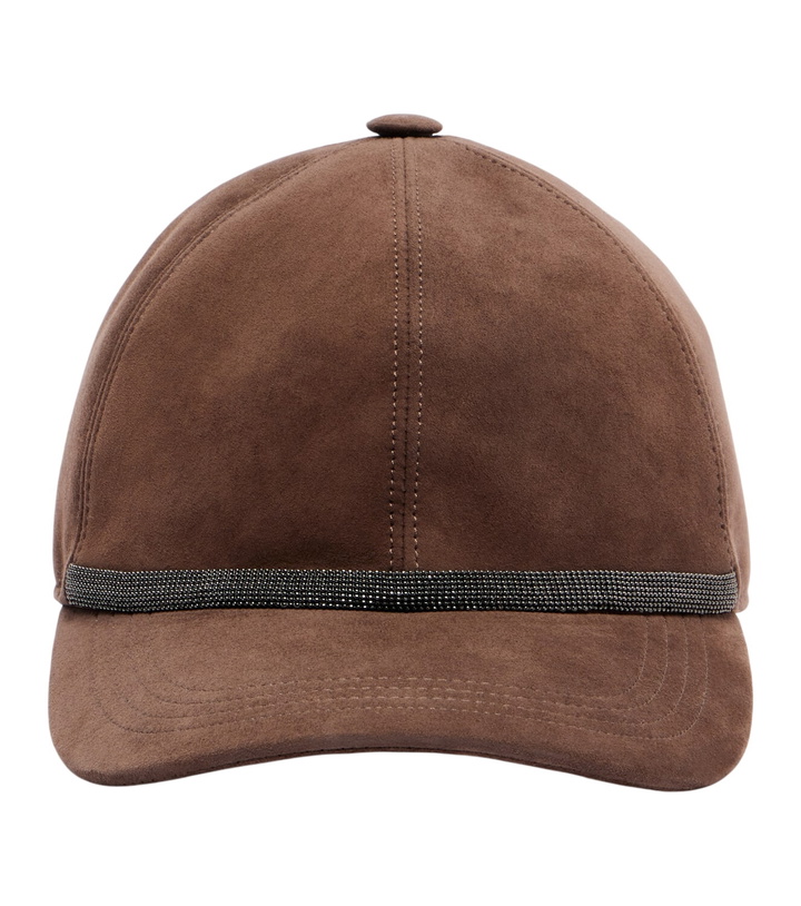 Photo: Brunello Cucinelli Monili suede baseball cap
