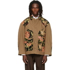 Simone Rocha Khaki Patchwork Workwear Field Jacket