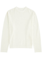 Mki Miyuki Zoku Logo-embroidered Open-knit Cotton Jumper Off White
