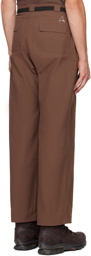 ROA Brown Cinch Strap Trousers