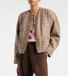 Blazé Milano Altai checked wool and cashmere jacket