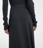 Lisa Yang Adrienne cotton and cashmere midi skirt