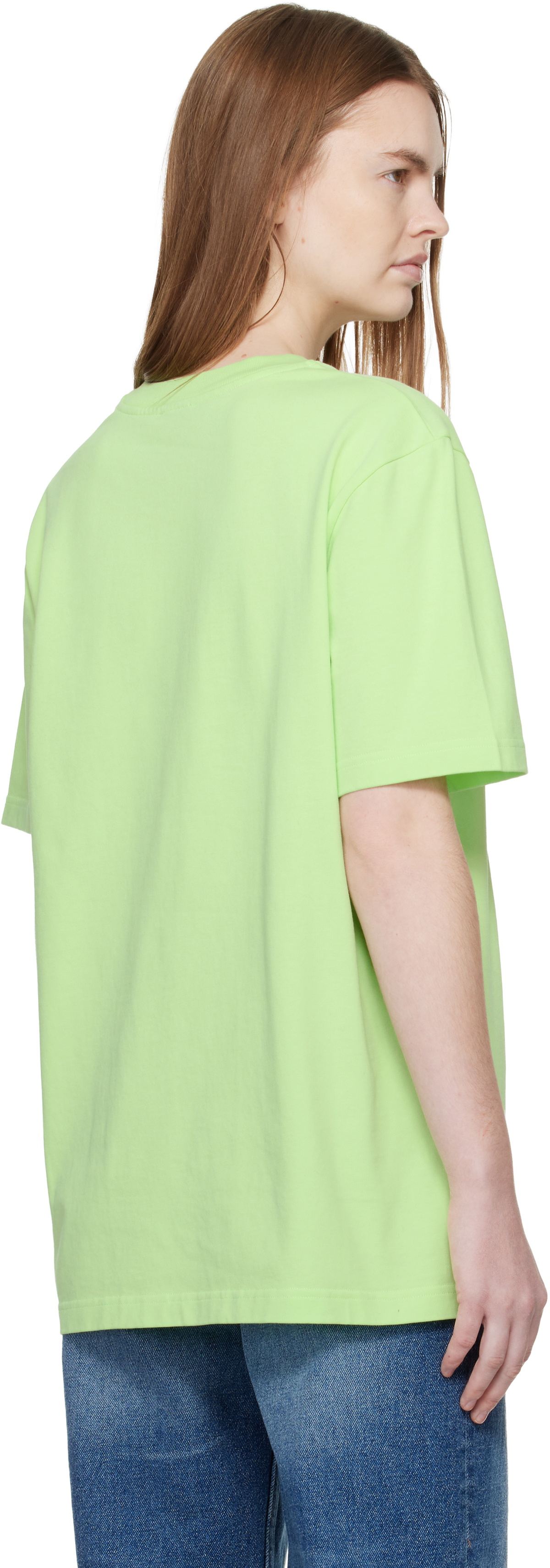 Casablanca Green Innocence Triangle Short Sleeve T‑shirt