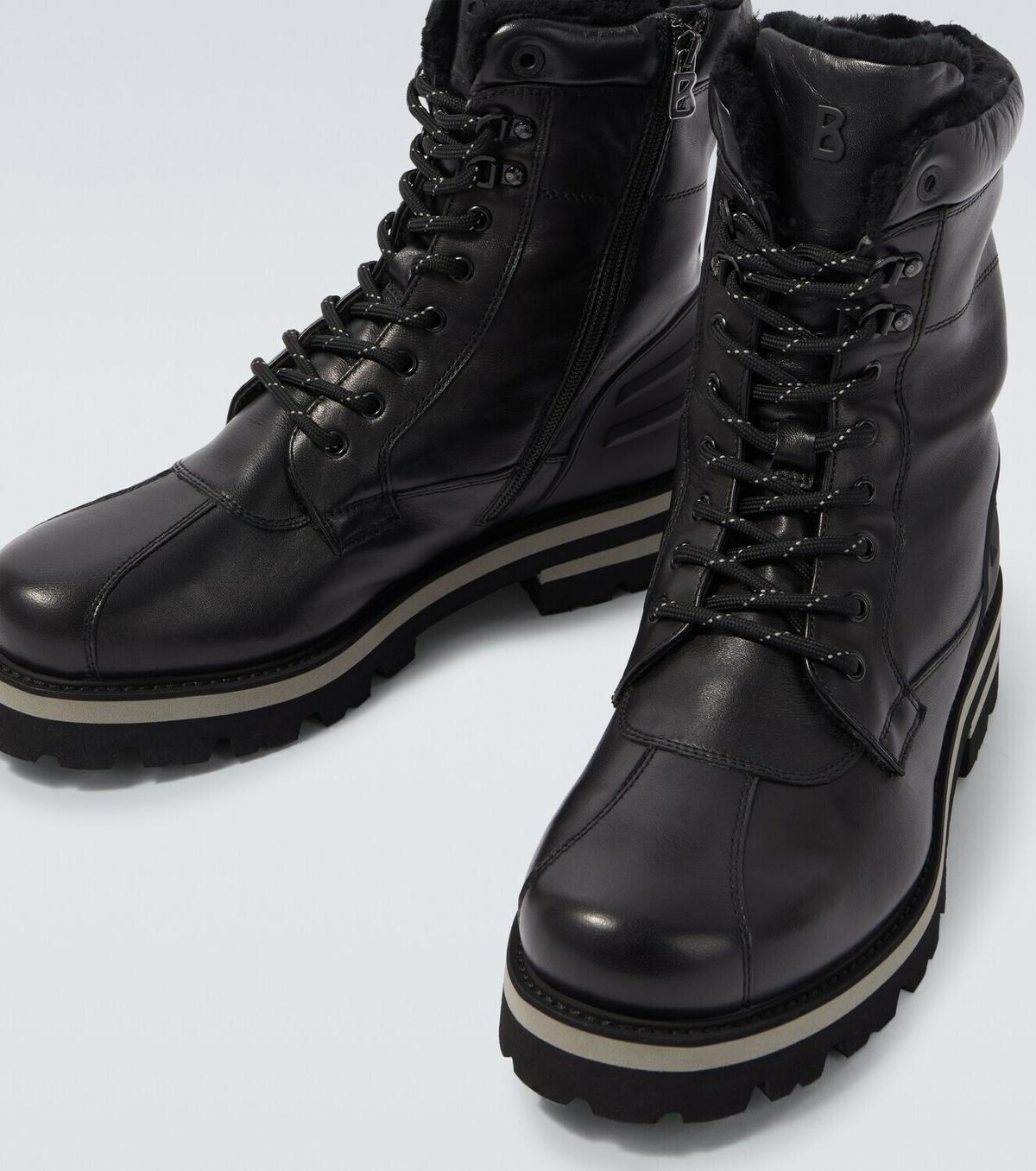 Bogner Courchevel leather lace-up boots