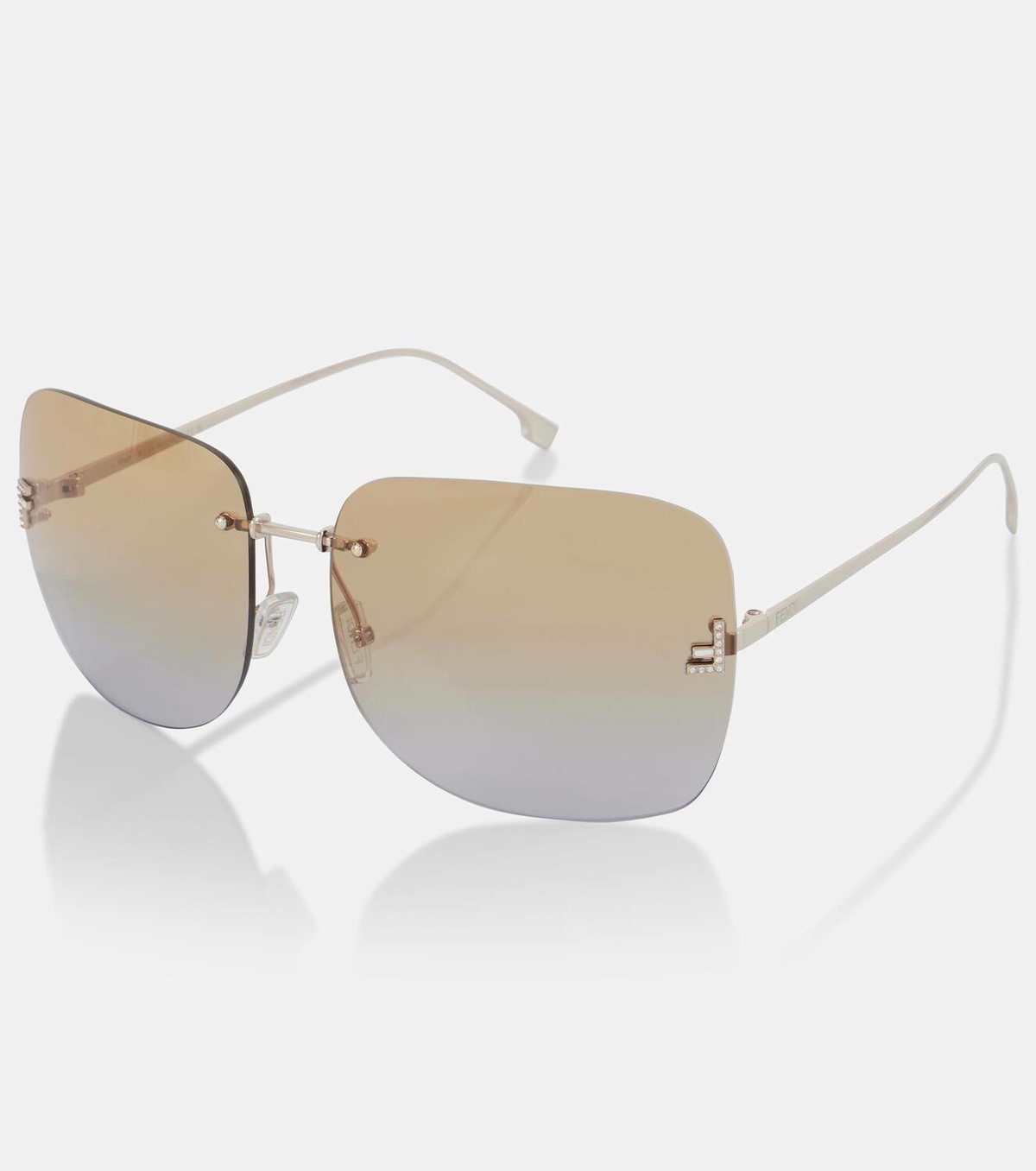 Fendi Fendi First Crystal square sunglasses Fendi