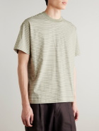 NN07 - Lionel 30046 Striped Cotton-Jersey T-Shirt - Green