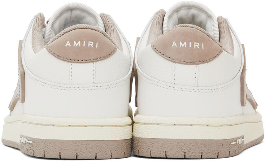 AMIRI White & Beige Skel Low-Top Sneakers Amiri