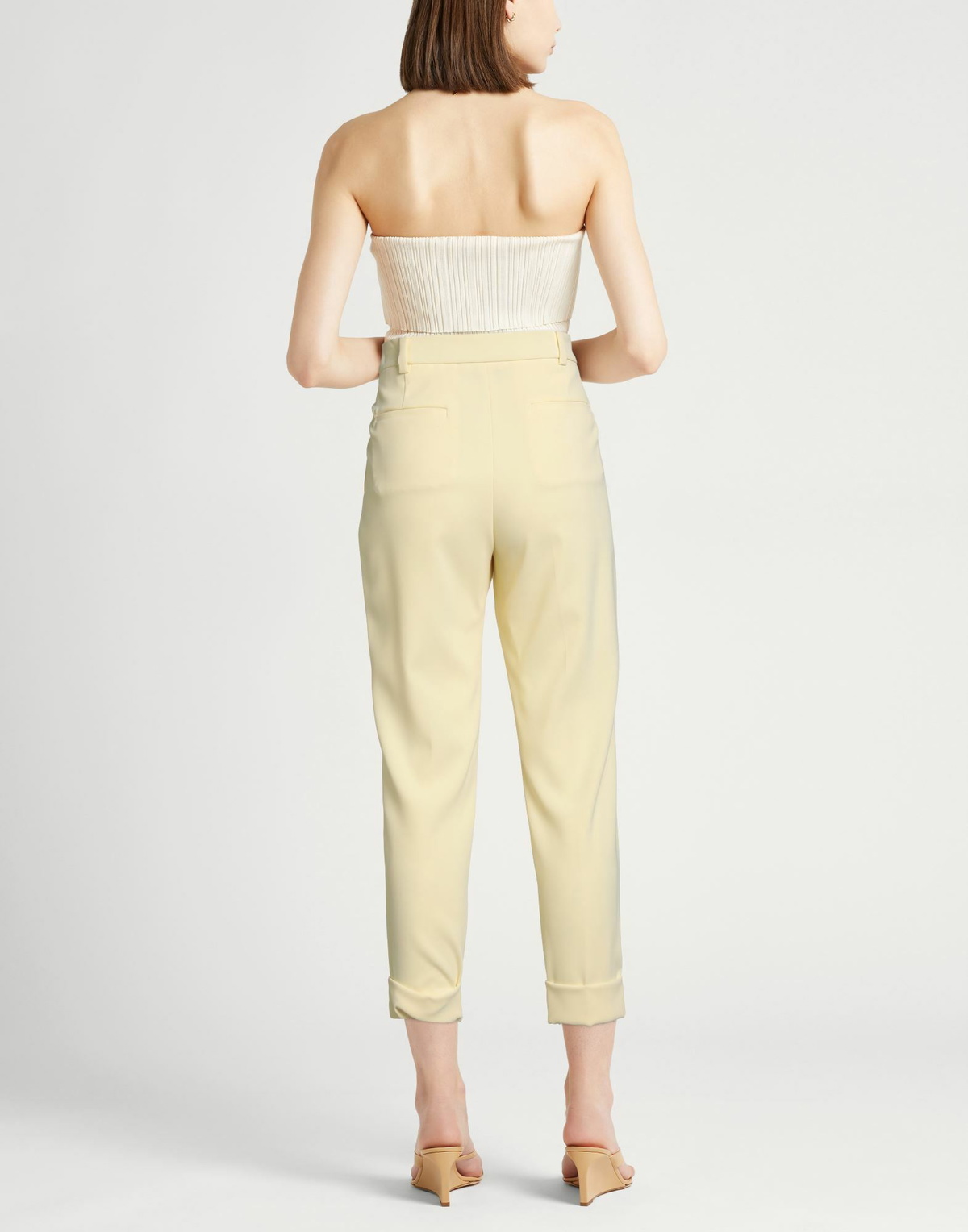 Peserico Womens Pants Pastel in Yellow