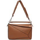 Loewe Brown Large Puzzle Edge Messenger Bag