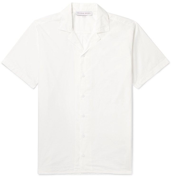 Photo: Orlebar Brown - Travis Camp-Collar Cotton-Poplin Shirt - White