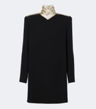 Valentino Cady Couture satin-trimmed minidress