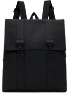 RAINS Black MSN Backpack