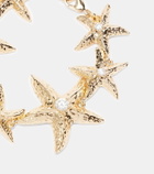 Self-Portrait Embellished gold-plated bracelet