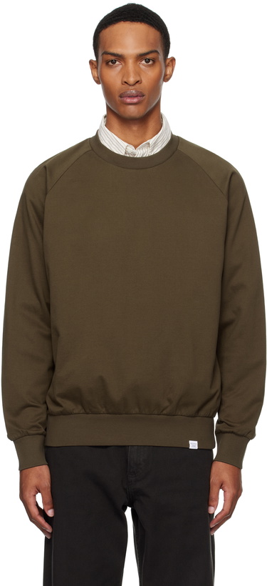 Photo: NORSE PROJECTS Brown Marten Relaxed Raglan Light Sweatshirt