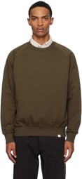 NORSE PROJECTS Brown Marten Relaxed Raglan Light Sweatshirt