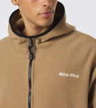 Miu Miu Hooded fleece jacket