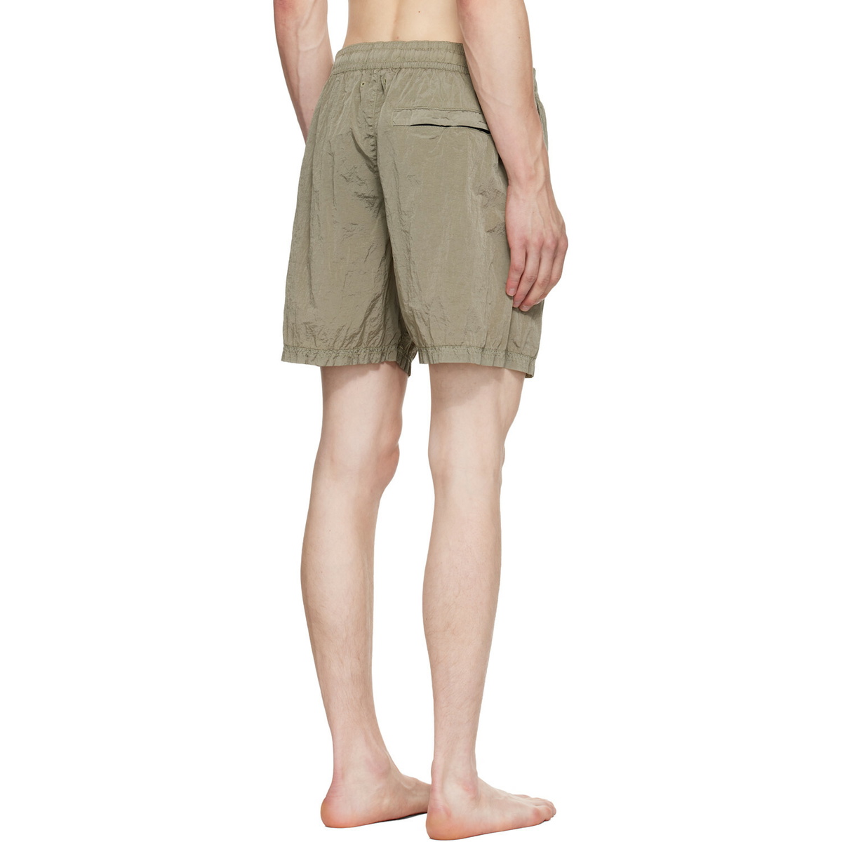 Stone Island Khaki B100004 Nylon Metal Econyl Swim Shorts