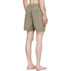 Stone Island Khaki B100004 Nylon Metal Econyl Swim Shorts