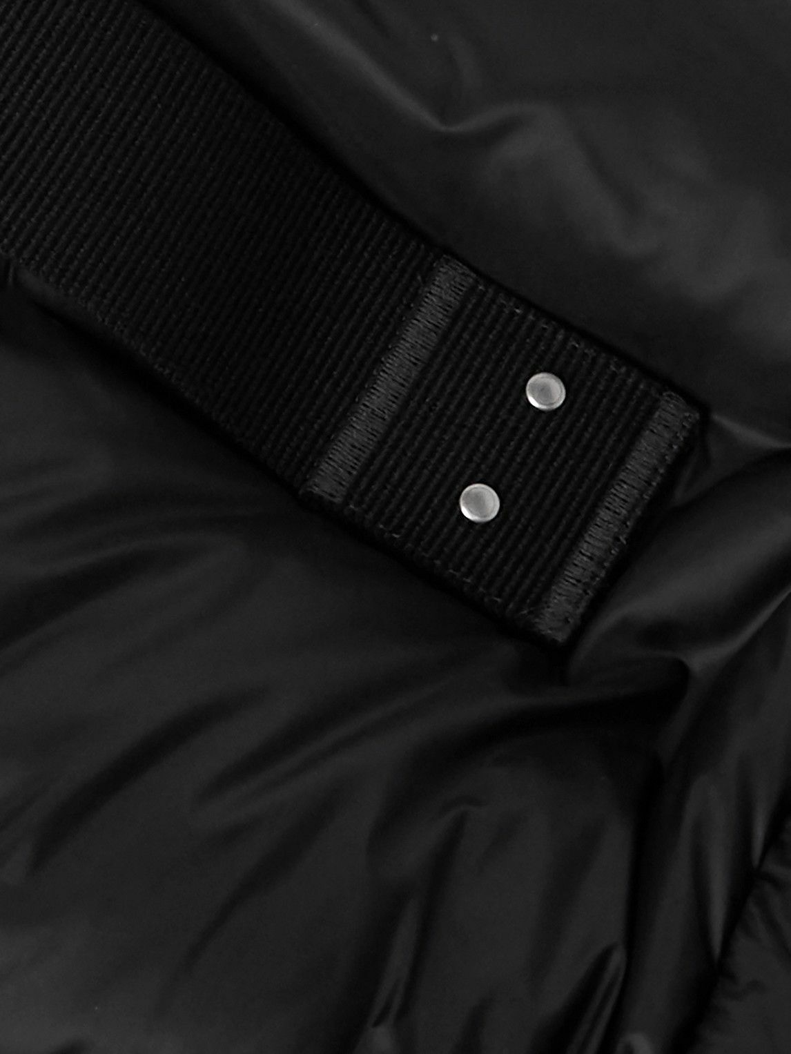 Rick Owens - Turtle Cropped Quilted Recycled Shell Down Jacket - Black