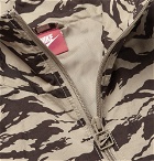 Nike - Sportswear Vaporwave Packable Printed Nylon Half-Zip Jacket - Beige