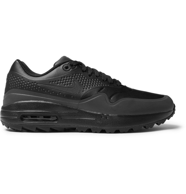 Photo: Nike Golf - Air Max 1G Coated-Mesh Golf Shoes - Black