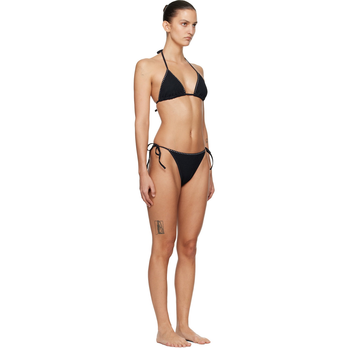 Hunza G Black Gina Swarovski Bikini