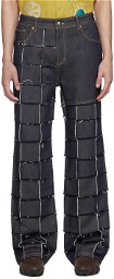 Andersson Bell Indigo New Patchwork Jeans