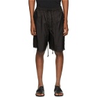 Song for the Mute Black Lined Elasticated Shorts