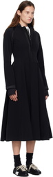 Y-3 Black Padded Midi Dress