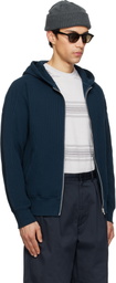 nanamica Navy Zip-Up Thermal Hoodie
