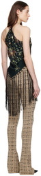 Conner Ives Black Piano Shawl Blouse