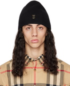 Burberry Black & Tan Monogram Reversible Beanie