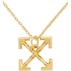Off-White Gold Small Arrow Necklace