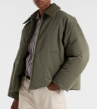 Bottega Veneta Intrecciato leather-trimmed down jacket