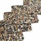 Yod and Co Speckled Cork Square Coasters - Set of 4 in Black