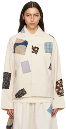 Story mfg. Off-White Short On Time Jacket