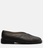 Lemaire Piped leather slip-on shoes