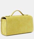 Savette Symmetry Pochette suede tote bag
