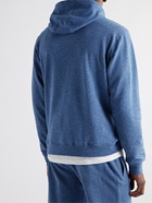 Peter Millar - Lava Wash Stretch Cotton and Modal-Blend Jersey Hoodie - Blue