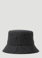 Check Bucket Hat in Black