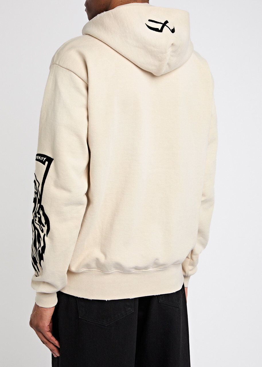 Warren Lotas Serenity Reaper Hooded Cotton Sweatshirt Natural