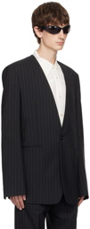 Acne Studios Black Collarless Blazer