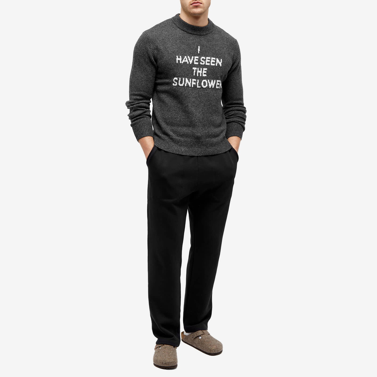 Sunflower Men's Moon Crew Knit in Anthracite