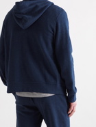 POLO RALPH LAUREN - Logo-Embroidered Cotton-Blend Jersey Zip-Up Hoodie - Blue - XS