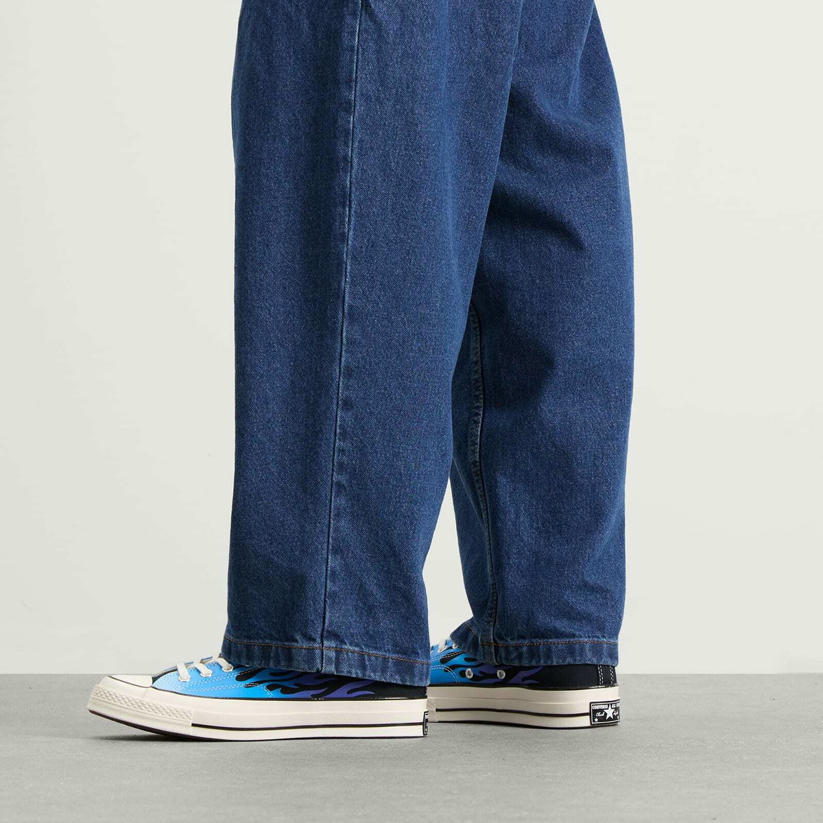 Converse Chuck Taylor 1970s Ox Flames Sneaker in Black/Blue/Cobalt