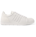 Loewe - Smooth and Full-Grain Leather Sneakers - White