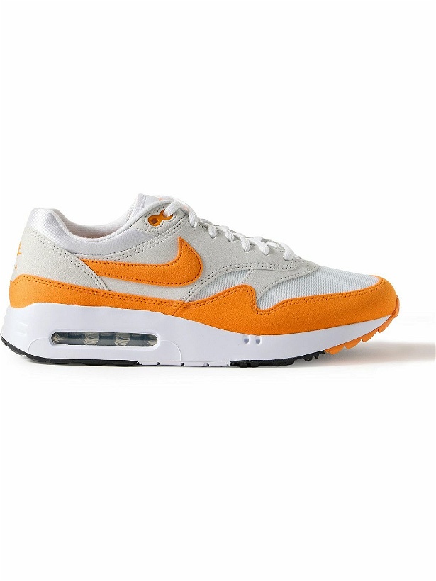 Photo: Nike Golf - Air Max 1 ’86 OG G Suede and Mesh Golf Sneakers - Orange